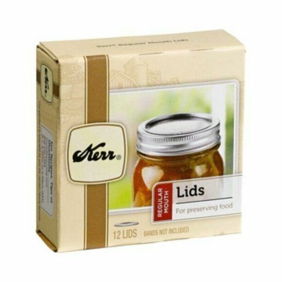 Kerr Ball Regular Mouth Canning Mason Jar Lids 2 Boxes No Bands BPA Free 24 Lids - Picture 2 of 2
